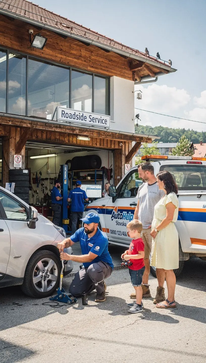 Oprava motorového vozidla v garáži s dôrazom na urgentné zásahy.